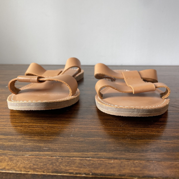 NWOT Madewell The Boardwalk T-Strap Slide Sandal Tan Brown Women’s 10.5 - Picture 2 of 9